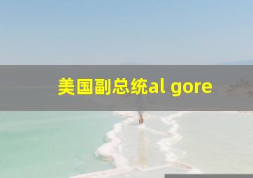 美国副总统al gore